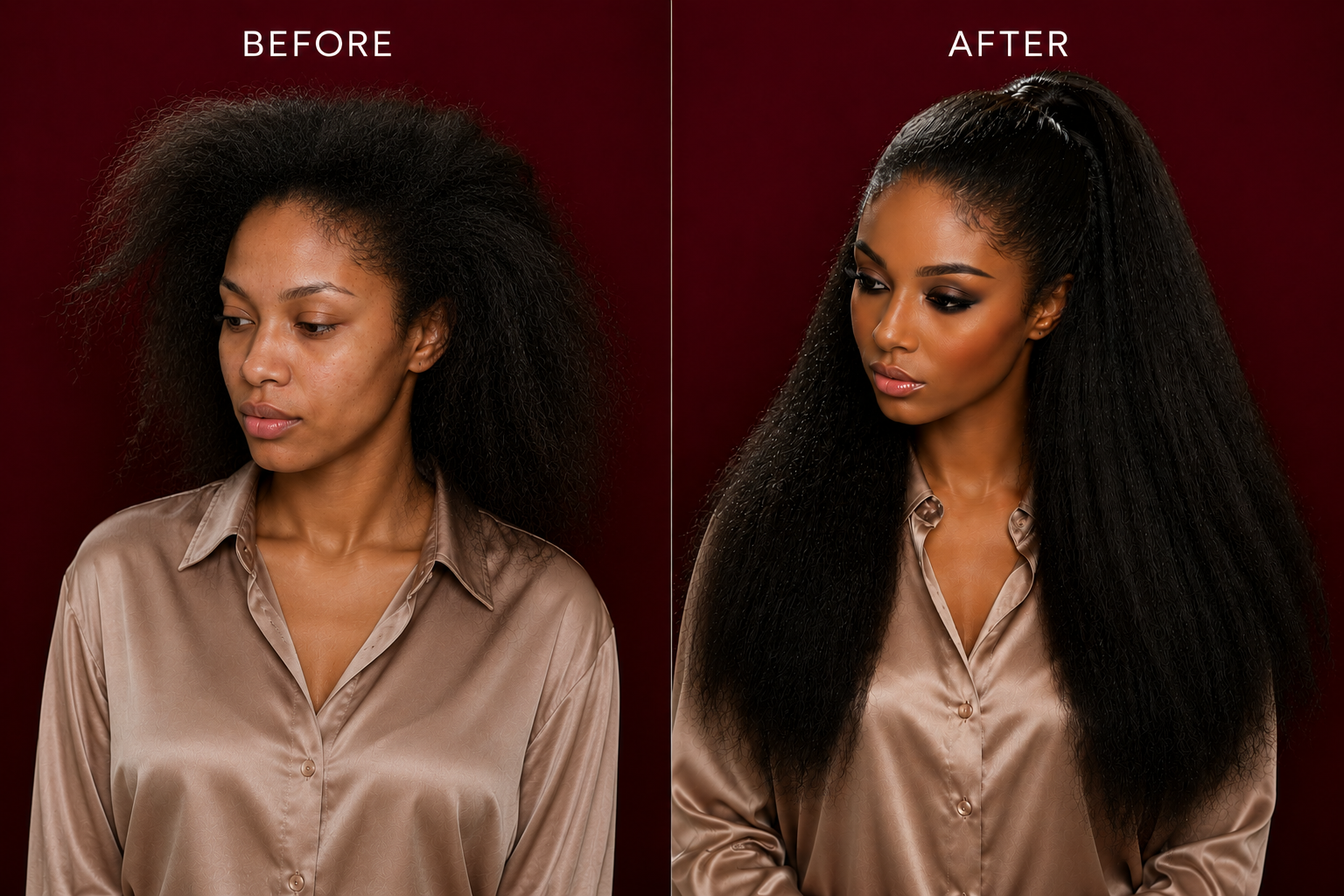 Before — Executive Kinky Straight 22 inch 200% Cape Town
