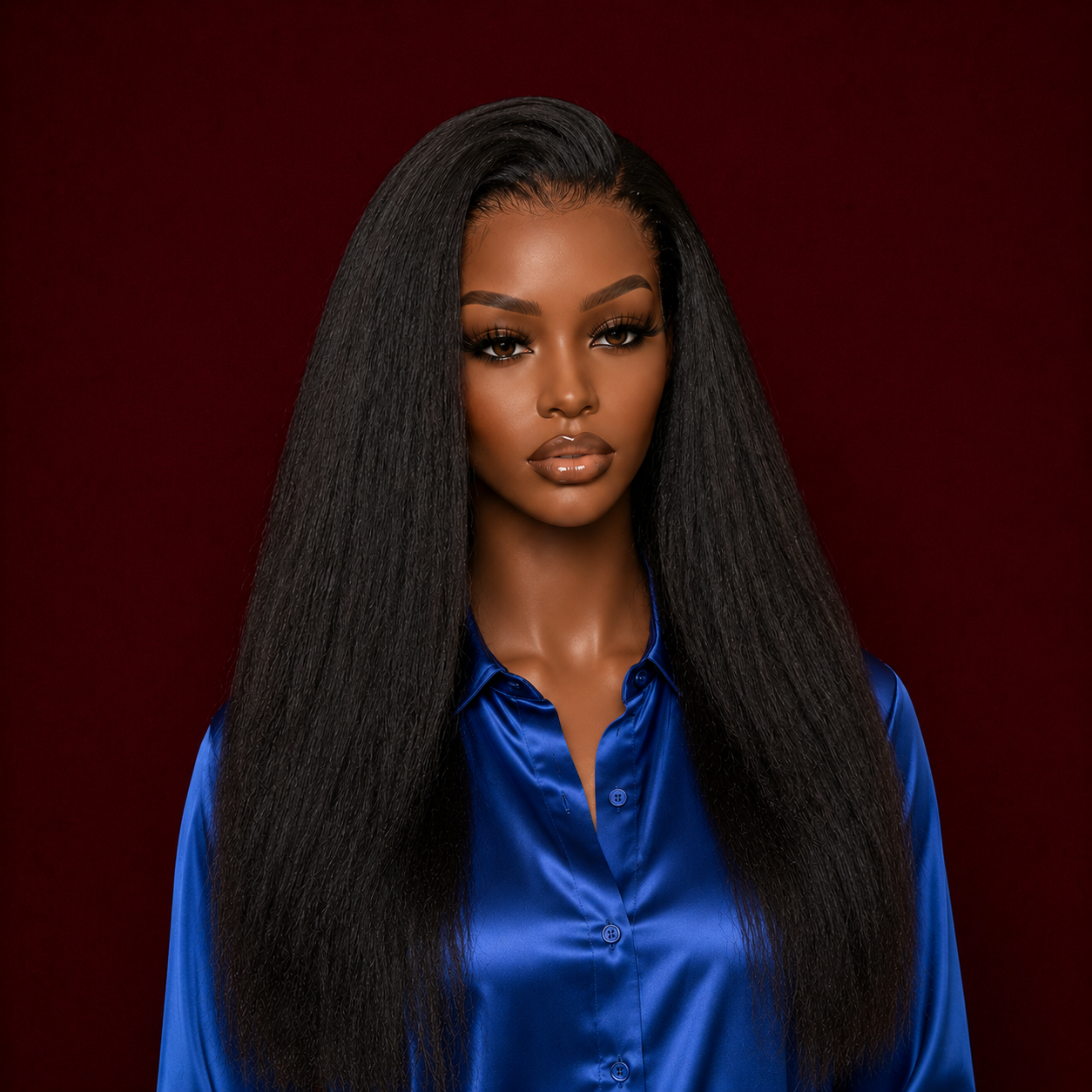 Executive Kinky Straight HD Lace 22 Inch 200% Density